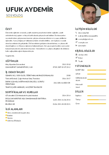 Sosyolog Cv Örnekleri cv indir
